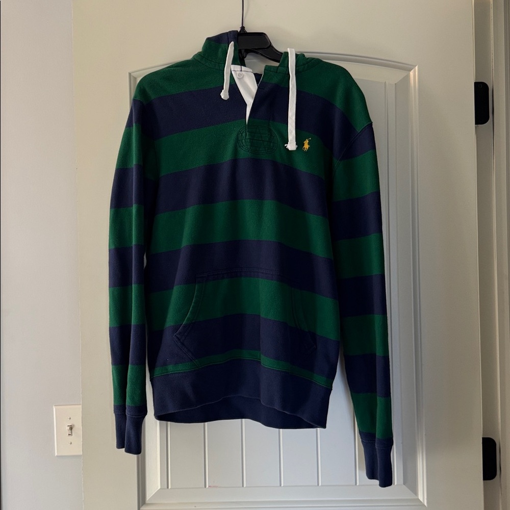 Ralph Lauren Polo Green and Navy Hoodie
